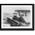 thumbnail image 1 of Historic Framed Print, [County or state fair in New England: 2 men in back of open carriage], 17-7/8" x 21-7/8", 1 of 9