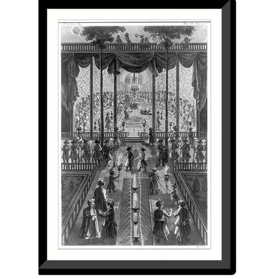Historic Framed Print, Couronnement de Soleiman d'apres Koempfer.Macret sc., 17-7/8" x 21-7/8"