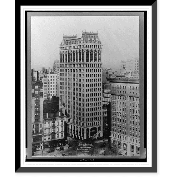 Historic Framed Print, Croisic Building, N.W. Cor. 5th Ave. & 26th St., 17-7/8" x 21-7/8"