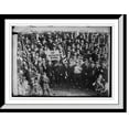thumbnail image 1 of Historic Framed Print, Crowd of strikers going to a meeting, Philadelphia, 17-7/8" x 21-7/8", 1 of 9