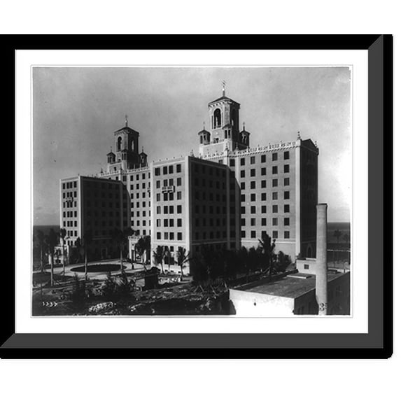 Historic Framed Print, Cuba, Havana, National Hotel.American Photo Studios, Havana, Cuba., 17-7/8" x 21-7/8"