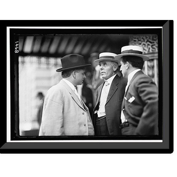 Historic Framed Print, DEMOCRATIC NATIONAL CONVENTION. SEN. GORE OF OKLAHOMA; SEN. E.S. JOHNSON OF SOUTH DAKOTA; W. DAVIS OF STATE DEPARTMENT, 17-7/8" x 21-7/8"