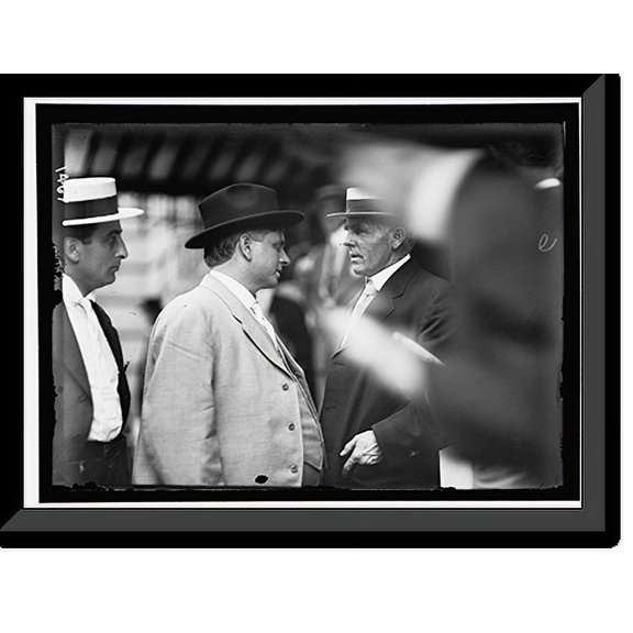 Historic Framed Print, DEMOCRATIC NATIONAL CONVENTION. W. DAVIS OF STATE DEPARTMENT; SEN. GORE OF OKLAHOMA; SEN. E.S. JOHNSON OF SOUTH DAKOTA, 17-7/8" x 21-7/8"