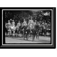 thumbnail image 1 of Historic Framed Print, DRAFT PARADE. GENERAL JOSEPH E. KUHN, CENTER FRONT; GENERAL GEORGE H. HARRIES, LEFT OF KUHN, 17-7/8" x 21-7/8", 1 of 9