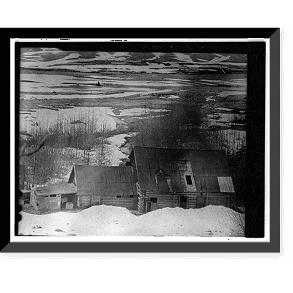Historic Framed Print, Dalton Trail Post, Mile 40, Haines Highway, Haines vicinity, Aleutian Islands, AK - 32, 17-7/8" x 21-7/8"