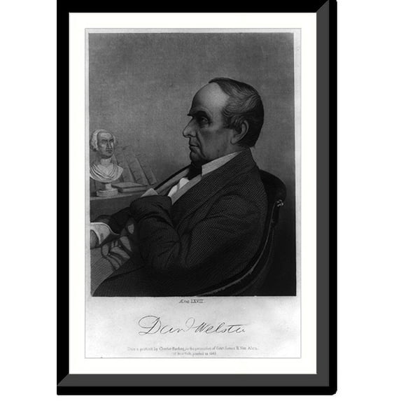 Historic Framed Print, Daniel Webster, 17-7/8" x 21-7/8"