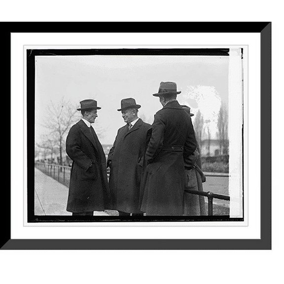 Historic Framed Print, Denby & newspaper, 2/18/24, 17-7/8" x 21-7/8"