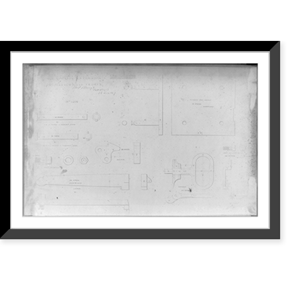 Historic Framed Print, Details of boiler fronts - 7, 17-7/8" x 21-7/8"