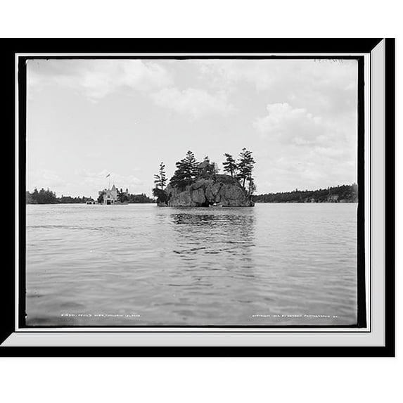 Historic Framed Print, Devil's Oven, Thousand Islands, 17-7/8" x 21-7/8"