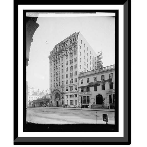 Historic Framed Print, Dist. National Bank, exterior, 17-7/8" x 21-7/8"