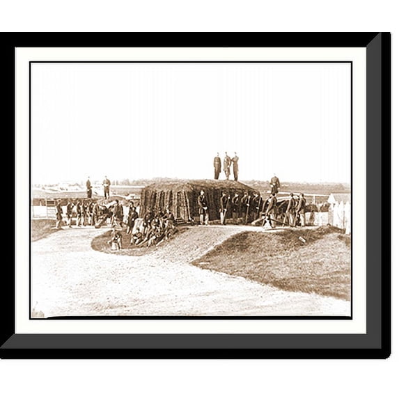 Historic Framed Print, District of Columbia. Detachment of Company K 3d Massachusetts Heavy Artillery by g, 17-7/8" x 21-7/8"