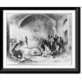thumbnail image 1 of Historic Framed Print, [Dominican Republic, 1871]: Superestitious burial ceremony in the Capilla del Rosario - a remnant of the city of Nueva Isabella, opposite Santo Domingo City, 17-7/8" x 21-7/8", 1 of 9
