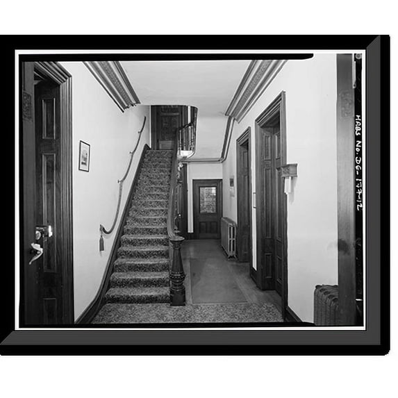 Historic Framed Print, Dr. Henry Ridgely House, 6 South State Street, Dover, Kent County, DE - 12, 17-7/8" x 21-7/8"