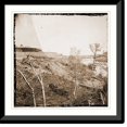 thumbnail image 1 of Historic Framed Print, Drewrys Bluff Virginia. Exterior view of Confederate Fort Darling and obstructions, 17-7/8" x 21-7/8", 1 of 9