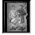 thumbnail image 1 of Historic Framed Print, [Drummer and bagpipe player in Scottish uniform], 17-7/8" x 21-7/8", 1 of 9