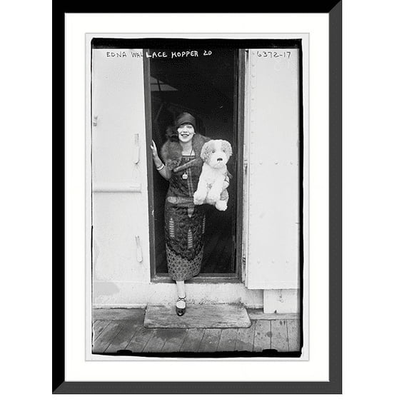 Historic Framed Print, Edna Wallace Hopper 2d, 17-7/8" x 21-7/8"