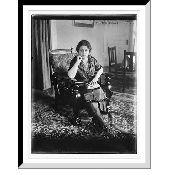 Historic Framed Print, Eliz. Schuman, 17-7/8" x 21-7/8"