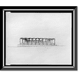 thumbnail image 1 of Historic Framed Print, [Embassy of the United States, Amman, Jordan. Perspective. Rendering], 17-7/8" x 21-7/8", 1 of 9