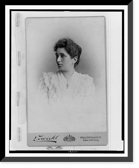 Historic Framed Print, [Emma Eckstein, head-and-shoulders portrait ...