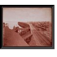 thumbnail image 1 of Historic Framed Print, Escanaba, Mich. Ore docks, 17-7/8" x 21-7/8", 1 of 9