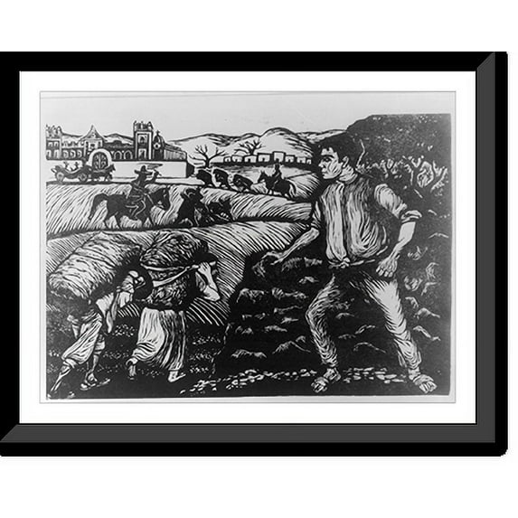 Historic Framed Print, Estampa de la Revolución"", 17-7/8" x 21-7/8"