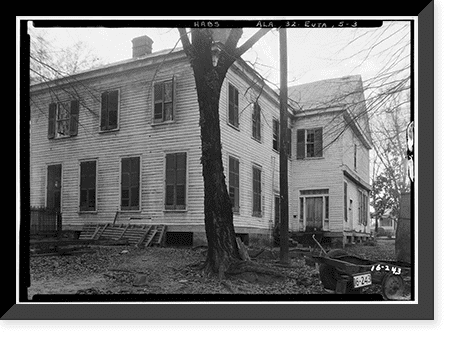 Historic Framed Print, Eutaw Female Academy, Main Street & Wilson ...