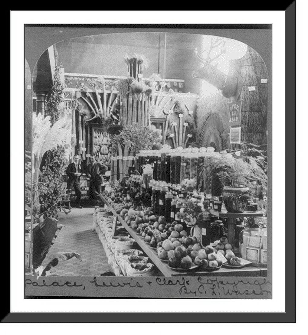 Historic Framed Print, Exhibit of Linn Co., Ore. Agriculture Palace