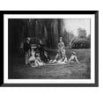 thumbnail image 1 of Historic Framed Print, [Family group on lawn by weeping willow tree], 17-7/8" x 21-7/8", 1 of 9