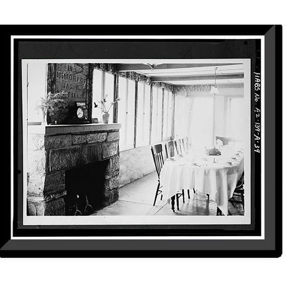 Historic Framed Print, Faraway Ranch, Erickson-Riggs Ranch House, State Highway 181, Willcox vicinity, Cochise County, AZ - 38, 17-7/8" x 21-7/8"