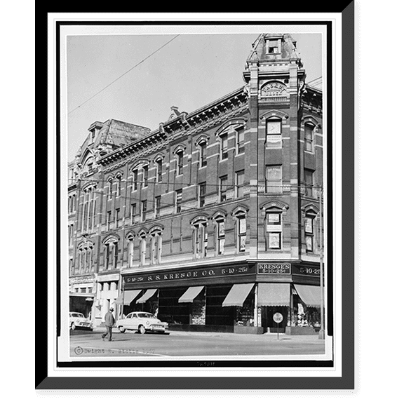 Historic Framed Print, Faurot Building, Lima, Ohio, 17-7/8" x 21-7/8"