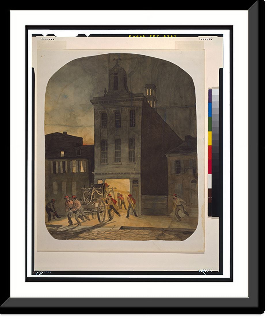 Historic Framed Print Firehouse - Historic Framed Print Firehouse Scene Philadelphia Showing Firemen Weccacoe Engine Company Pulling Hand Drawn Fire Engine Firemen Scramble Readiness 02927c4a Ef9e 4268 A31a A20f66bda010.78a9115ef1a0844baf9451bd50fce368 