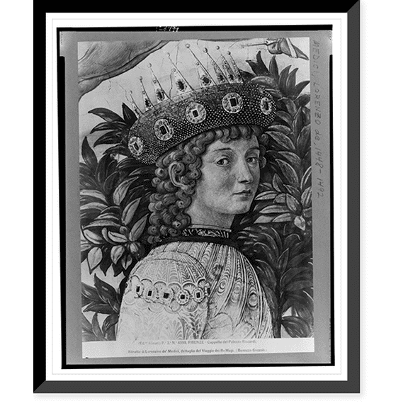 Historic Framed Print, Firenze - Cappella del Palazzo Riccardi.Ed. Alinari., 17-7/8" x 21-7/8"