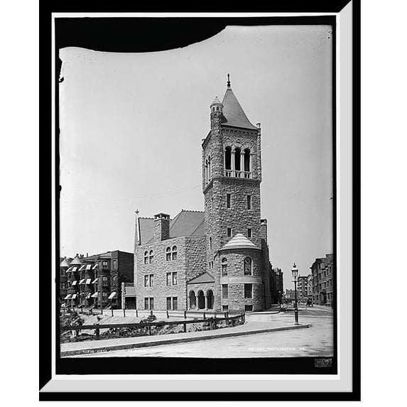 Historic Framed Print, First Church of Christ Scientist, Boston, 17-7/8" x 21-7/8"
