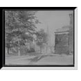 thumbnail image 1 of Historic Framed Print, [First Parish Church, thru Johnston gate, Cambridge, Mass.], 17-7/8" x 21-7/8", 1 of 9