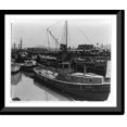 thumbnail image 1 of Historic Framed Print, Fleet of rum craft confiscated by Customs Service, lying at Government dock at San Fracisco, 17-7/8" x 21-7/8", 1 of 9