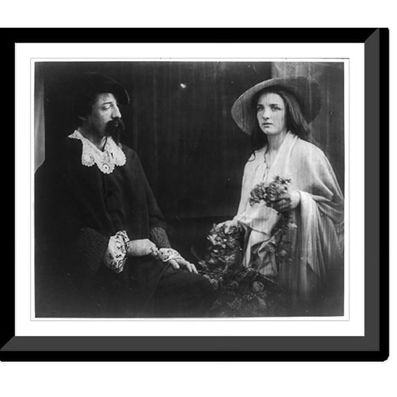 Historic Framed Print, Flower and thorn, 17-7/8" x 21-7/8"