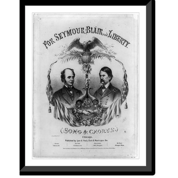 Historic Framed Print, For Seymour, Blair and Liberty, 17-7/8" x 21-7/8"