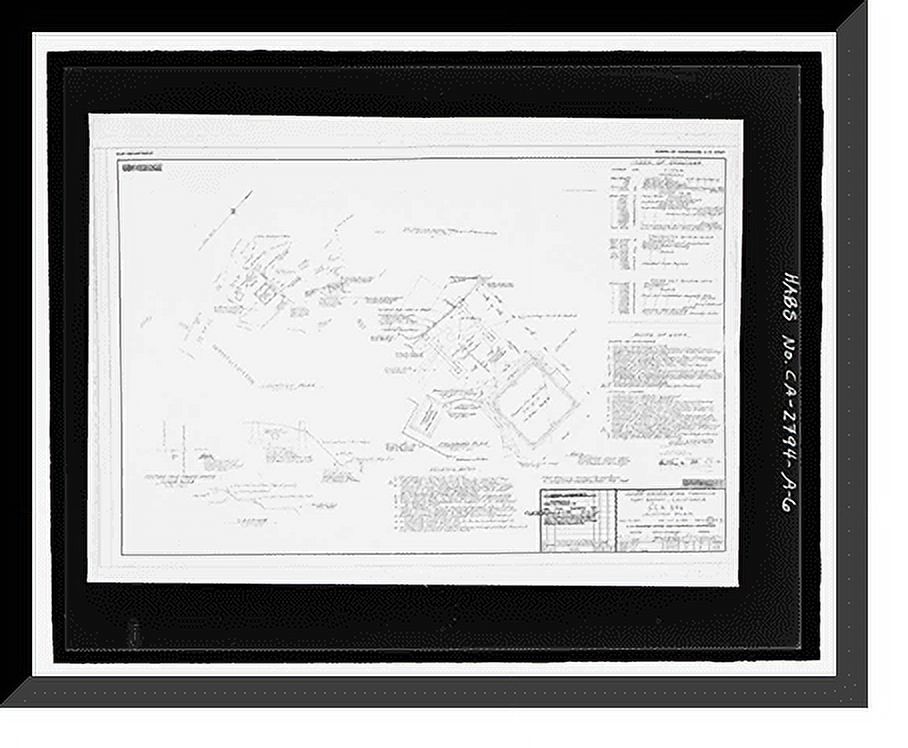 Fort Barry Map Historic Framed Print, Fort Barry, Signal Corps Radar 296, Station 5 ...