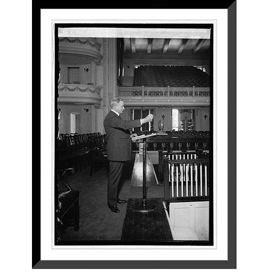 Historic Framed Print, Frank W. Mondell notification speech, Con. [i.e. Continental] Memorial Hall, [Washington, 17-7/8" x 21-7/8"