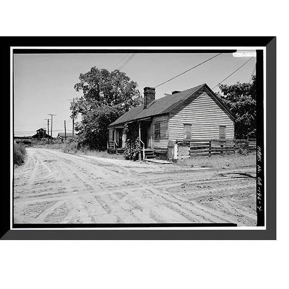 Historic Framed Print, Frogtown District, Bounded by Jones, I-66 Ramp, & West Boundary Stree, Savannah, Chatham County, GA - 4, 17-7/8" x 21-7/8"