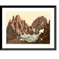 thumbnail image 1 of Historic Framed Print, Funffingerspitze and Grohmann Tyrol Austro-Hungary, 17-7/8" x 21-7/8", 1 of 9