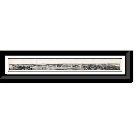 Historic Framed Print, GA Atlanta 1918 PHOTO, 36-3/8" x 8-3/8"