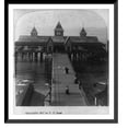 thumbnail image 1 of Historic Framed Print, Garfield Beach and Pavillion, Great Salt Lake, Utah, 17-7/8" x 21-7/8", 1 of 9