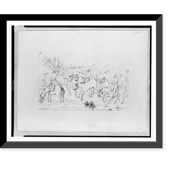 Historic Framed Print, Gen. Stewart's [sic] return from Pennsylvania, 17-7/8" x 21-7/8"