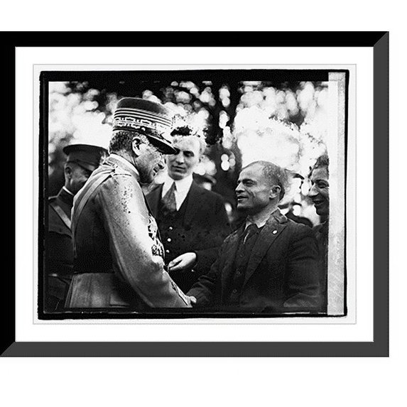 Historic Framed Print, Gen'l. Diaz at Walter Reed, 10/24/21, 17-7/8" x 21-7/8"