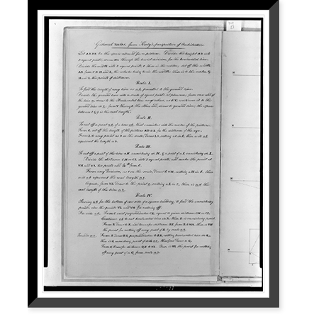 Historic Framed Print, General rules from Kirby's perspective of architecture [text], 17-7/8" x 21-7/8"