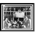 thumbnail image 1 of Historic Framed Print, General view of ceremonies at Lincoln Square when President Eisenhower was applauded.World Telegram & Sun photo by Ed Ford., 17-7/8" x 21-7/8", 1 of 9