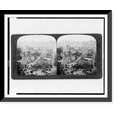 thumbnail image 1 of Historic Framed Print, General view of burned area, (Market St. on left) from Ferry Tower, San Francisco disaster, U.S.A., 17-7/8" x 21-7/8", 1 of 9