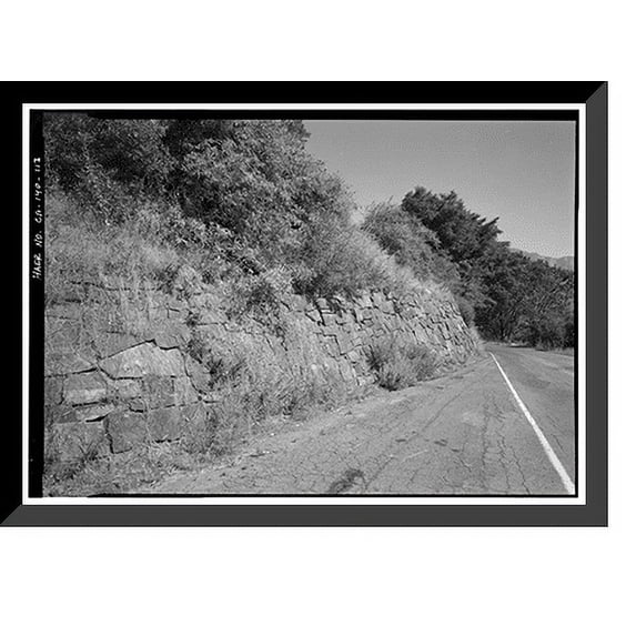 Historic Framed Print, Generals Highway, Three Rivers vicinity, Tulare County, CA - 110, 17-7/8" x 21-7/8"