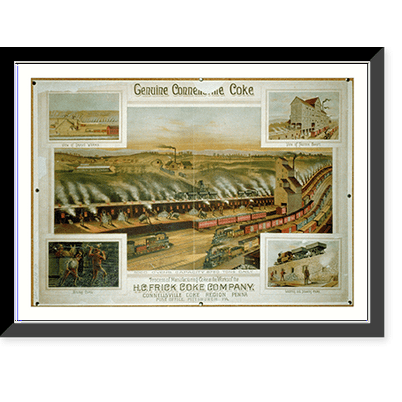 Historic Framed Print, Genuine Connellsville coke - 2, 17-7/8" x 21-7/8"